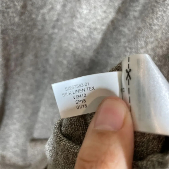 BANANA REPUBLIC Mens Gray Silk Linen Pullover Crewneck Sweater Size XL - Picture 7 of 9